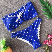 Load image into Gallery viewer, 2019 New Fashion White Red Dotted Bikini