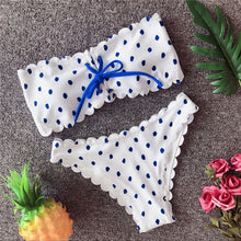 Load image into Gallery viewer, 2019 New Fashion White Red Dotted Bikini