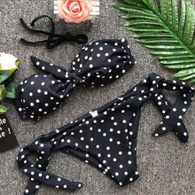 Load image into Gallery viewer, 2019 New Fashion White Red Dotted Bikini