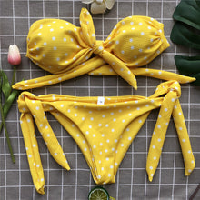 Load image into Gallery viewer, 2019 New Fashion White Red Dotted Bikini