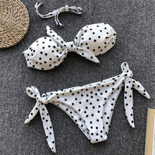 Load image into Gallery viewer, 2019 New Fashion White Red Dotted Bikini